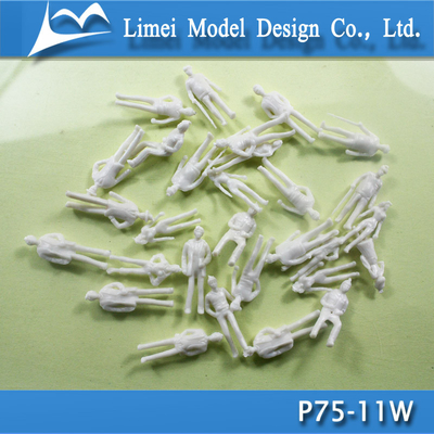 China 1/75 Plastik Modell-architektonischer vorbildlicher weißer Fachmann der menschlichen Figur fournisseur