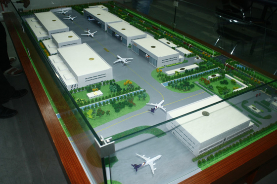 China Kundengebundene architektonische vorbildliche Miniatur des Hersteller-3D für Flughafen-Plan fournisseur