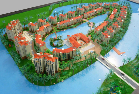 China Wohnarchitektonischer vorbildlicher Miniaturhersteller, schönes Architekturmodell des Landhaus-3D fournisseur