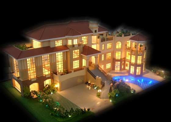 China Privater Wohnarchitektonischer vorbildlicher Miniaturhersteller, Garten-Haus-Modellbau-Herstellung fournisseur