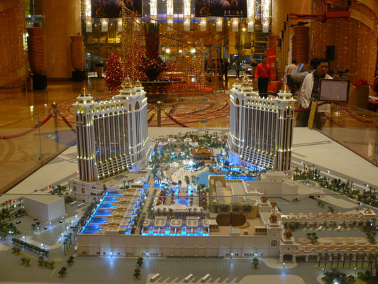 China architektonischer vorbildlicher Miniaturhersteller 3D für Ausstellungs-/Brunnen-Park fournisseur