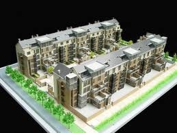 China Architektonischer vorbildlicher Miniaturhersteller Real Estates, Klimamodellbau-Schaukasten fournisseur