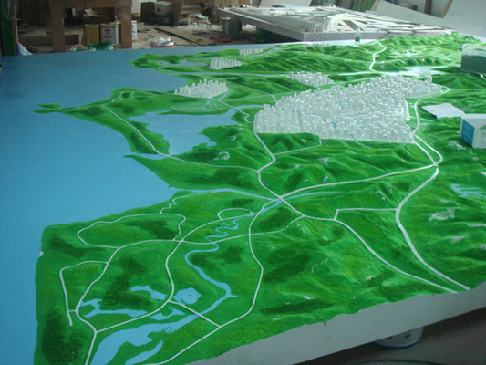 China Umweltfreundliches Architekturmodell liefert Acryl für Landesplanung fournisseur