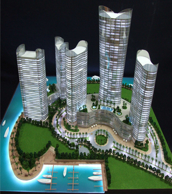 China liefert schönes Architekturmodell 3D Werbung für ikonenhafte Hochhäuser fournisseur