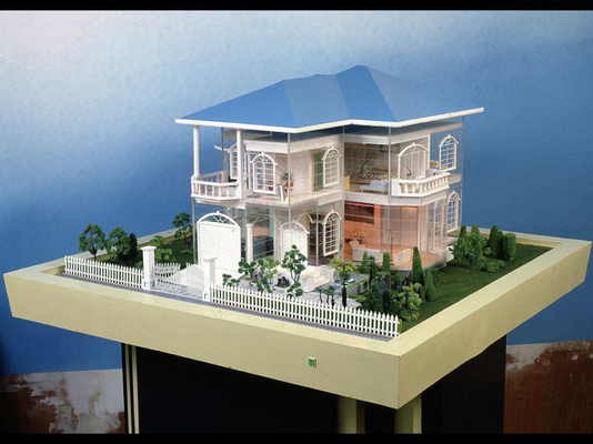 China Acryl-Nizza Modellbau-Landschaft, Landhaus-Gebäude-Plan beleuchtend fournisseur