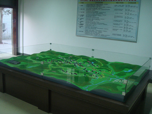 China Kundenspezifisches Nizza Miniaturarchitekturmodell-Sandkasten-Land-Landschafts-Plan-Modell fournisseur