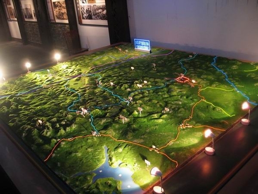 China Architekturmodelle des Stadtlandschaftplan-3D, die Bau-Miniatur beleuchten fournisseur