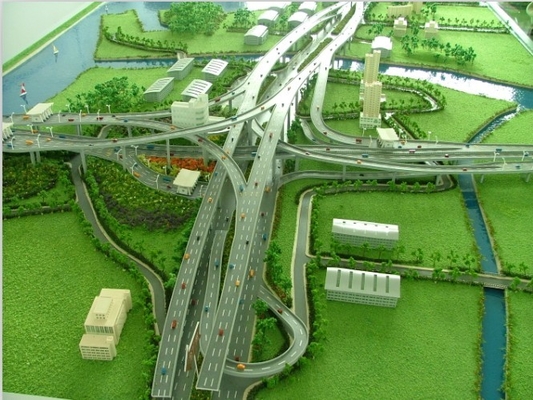 China Stadt-Landstraßenlandschaftplan-Modell-Architekturmodellbauten liefert Regierungs-Projekt fournisseur