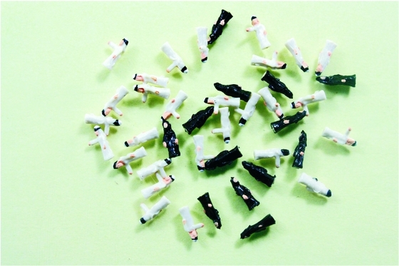China 250 HO architektonische Skala Modell Menschen gemalt arabische Zahlen 0,8 cm fournisseur