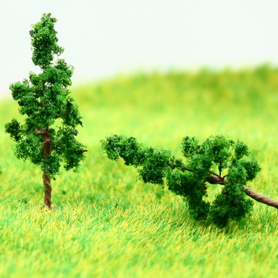 China D3210 Zug Layout Miniatur Modell Bäume Avenue tiefgrünen Pagode Draht Baum 3.2 cm fournisseur