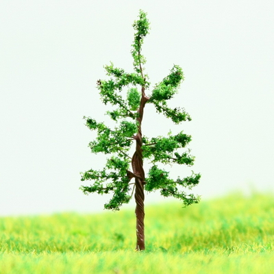 China Train Track Layout Miniatur Modell Bäume Green Street Draht Baum Hoop Kiefer-3,8 cm fournisseur