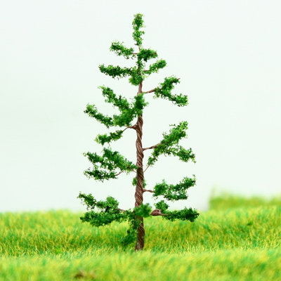 China Miniatur Skala Modell Bäume Green Avenue Einpflanzen Draht Pine Tree 5 cm fournisseur