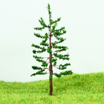 China Eisenbahn Spur-Layout Miniatur Modell Bäume Green Avenue Metall Baum Pine 8 cm fournisseur