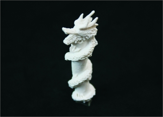 China A13-12 Jade Weiß Desktop Skulptur 3D Skala Modell Chinesischer Drache fournisseur