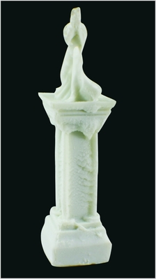 China MD01 Jade Weiß Desktop Skulptur 3D Modell 2 * 6,5 cm fournisseur