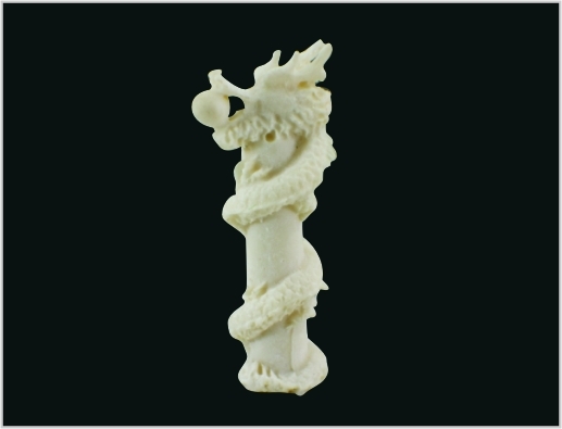 China MD02 Outdoor PE Kunststoff Jade Weiß Desktop Skulptur 3D Modell 1,5 * 5 cm Säule Dragon fournisseur