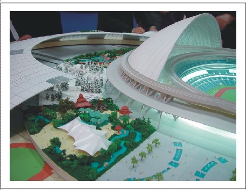 China Miniaturmodellbau-Landschaft für Ausstellungs-Modell-Plan fournisseur