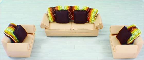 China SF102A 1:20 / 1:25 / 1:30 / 1:50 / 75 / Custom Architektur Modell Möbel Sofa von 1:100 fournisseur