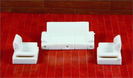 China Architektonische Scale Model Home Einrichtung 1:50 ABS Wohnzimmer Sofa fournisseur