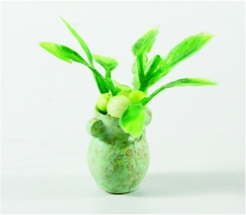 China PY-05 1,7 * 1,7 moderne Häuser Architektur Skala Modell Möbel grün Kunststoff Blumenvase fournisseur