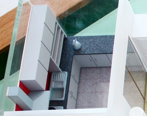 China Miniatur architektonischen Gebäude Modelle Haus Interior Kichten Kabinett fournisseur