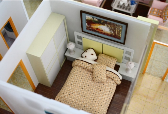 China Miniatur architektonischen Gebäude Modelle Haus Interior Schlafzimmer fournisseur