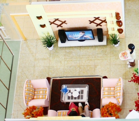 China Benutzerdefinierte Miniatur architektonische Modelle 3D Gebäude Haus Interior Wohnzimmer fournisseur