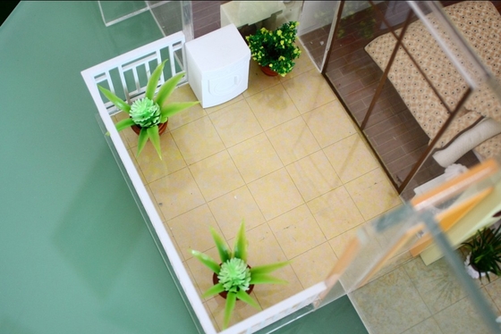 China Miniatur Maßstab Modelle Gebäude Haus Balkon Architekturentwurf fournisseur