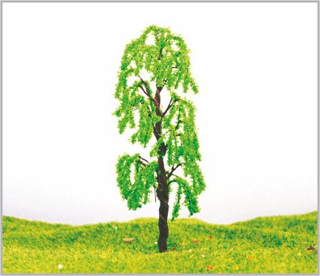 China 9cm Architekturmetallgrün-vorbildliche Miniaturbäume fournisseur