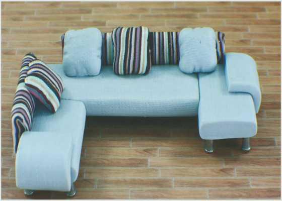 China Mode-Simulations-blaue architektonische vorbildliche Möbel-Innenverzierungstonwaren-Sofa fournisseur