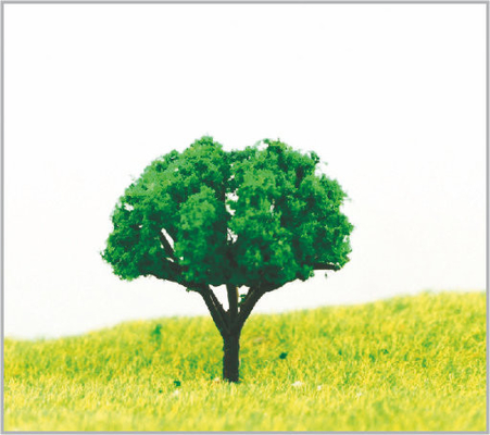 China Handgemachter kundenspezifischer Miniatur-Modell-Baum des Grün-4.5cm fournisseur