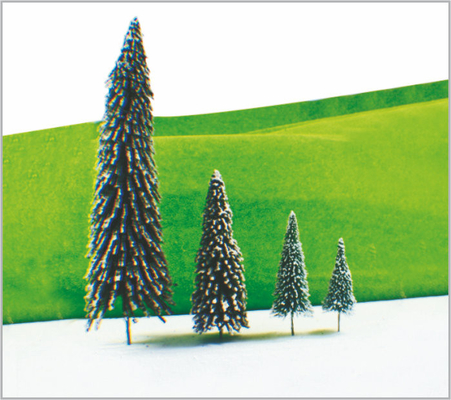 China XS30 / 70 HO Eisenbahn Layout Miniatur Modell Bäume am Straßenrand Cedar Tree 7 cm/6 cm/5 cm fournisseur