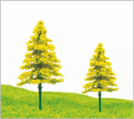China S53A / Miniatur-Architekturmodell S53B Bäume gelb Weihnachten Pine 11 cm/9 cm fournisseur