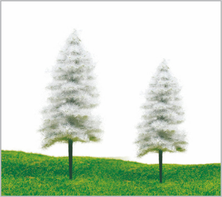 China S52AW / S51BW HO Eisenbahn Layout Miniatur Modell Bäume am Straßenrand Weihnachten Pine 11 cm/9 cm fournisseur