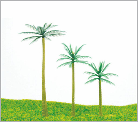China HE95/HE70/HE50 OEM HO Zug Layout Miniatur Modell Bäume Coconut Tree 9,5 cm/7 cm/5 cm fournisseur