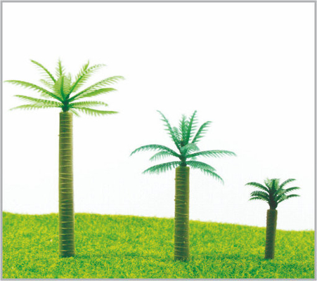 China HB60/HB50/HB35 OEM HO Zug Layout Miniatur Modell Bäume Coconut Tree 6 cm/5 cm/3,5 cm fournisseur