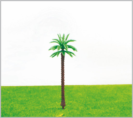 China M005 OEM HO Zug Layout Miniatur Modell Bäume gelb Green Avenue Coconut Tree 6,5 cm fournisseur