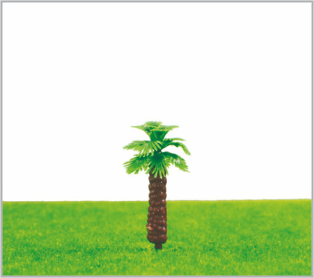 China M013 OEM HO Zug Layout Miniatur Modell Bäume gelb Green Avenue Palmen Baum 4 cm fournisseur