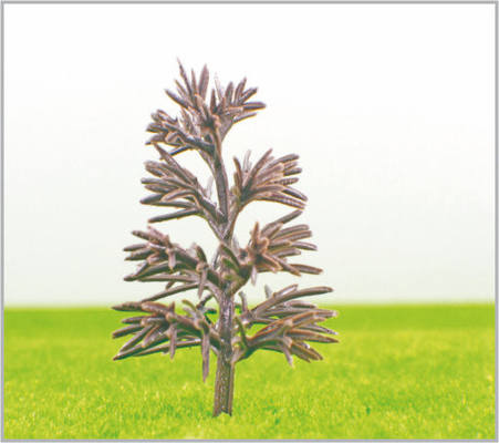 China B9536 OEM Miniatur Modell Bäume gelb grün Kunststoff Pyramide Trunk 9,5 cm fournisseur