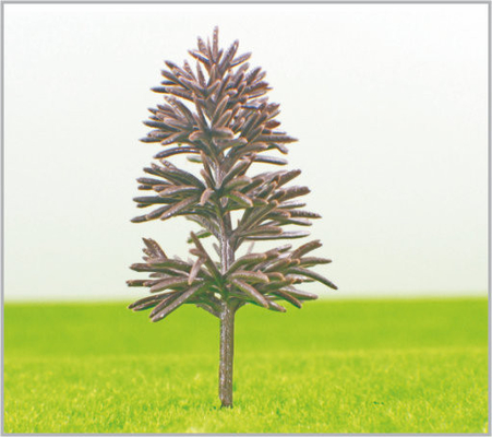 China B8532 OEM Miniatur Modell Bäume gelb grün Kunststoff Pyramide Trunk 8,5 cm fournisseur