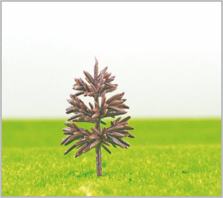 China B5818 OEM Miniatur Modell Bäume gelb grün Kunststoff Pyramide Trunk 5,8 cm fournisseur