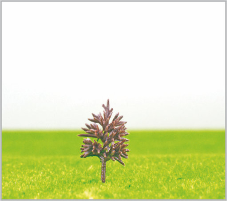 China B3812 OEM Miniatur Modell Bäume gelb grün Kunststoff Pyramide Trunk 3,8 cm fournisseur