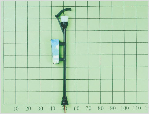 China T16 7.5cm leuchtende Miniatur Street Modell Laterne Licht für Zug Layout fournisseur