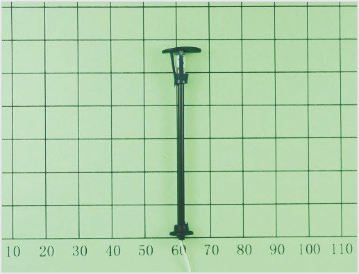 China T5 6,5 CM Custom ein Spitzen Pferd Street Lights Kunststoff-Modell Lamp Post für Eisenbahn-Layout fournisseur