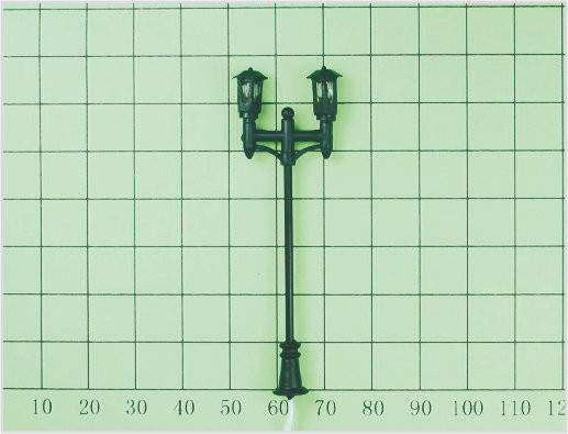 China T7 O Messgerätskala Zug Layoutdesign Light Street Miniatur Modell Lampe Stellen 6,5 cm fournisseur