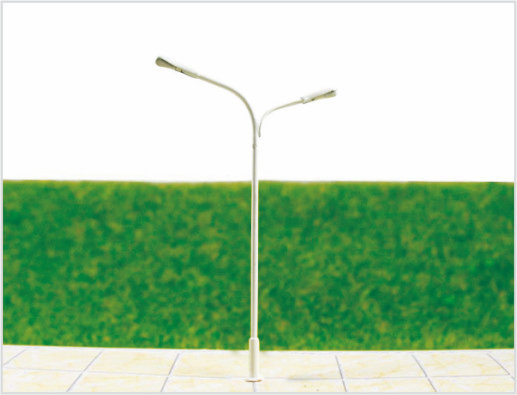 China T31 Spitzen N Gauge zwei leuchtende Zug Layout Beleuchtung Street Modell Laternenpfahl 8,5 cm fournisseur