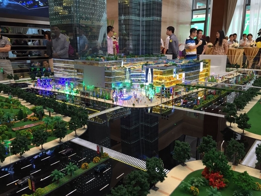 China Bringen Sie architektonischen vorbildlichen Miniaturhersteller mit Beleuchtungssystem unter fournisseur