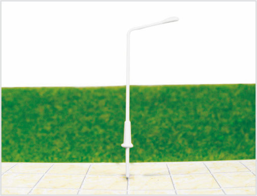 China ML500 Custom 6V-Kopf Street Lights Kunststoff Modell Laterne für Eisenbahn-Layouts fournisseur