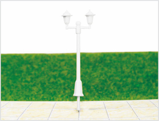 China ML500 Custom 6V doppelköpfigen Garden Lights Kunststoff Modell Laterne für Eisenbahn-Layouts fournisseur