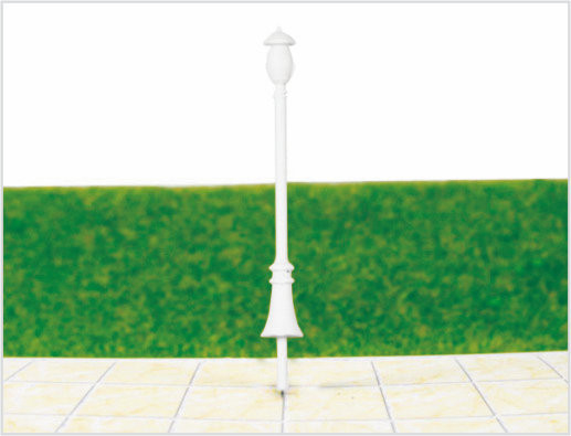 China M1736 Custom 6V zweiköpfigen Pferd Street Lights Kunststoff-Modell Laterne für Eisenbahn-Layout fournisseur